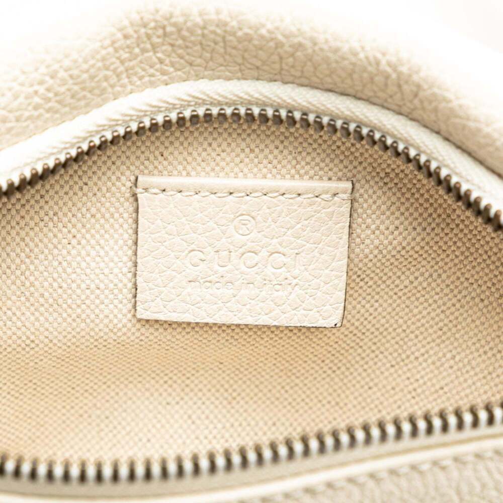 GUCCI White Leather Fanny Pack - Picture 9 of 11